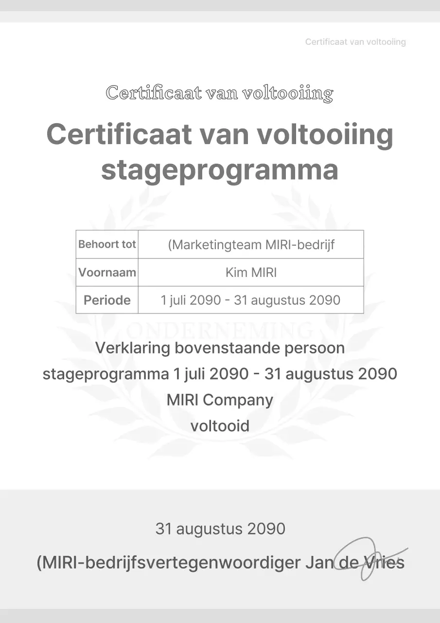 Een eenvoudige suite met grijze en witte bedrijfssjablonen