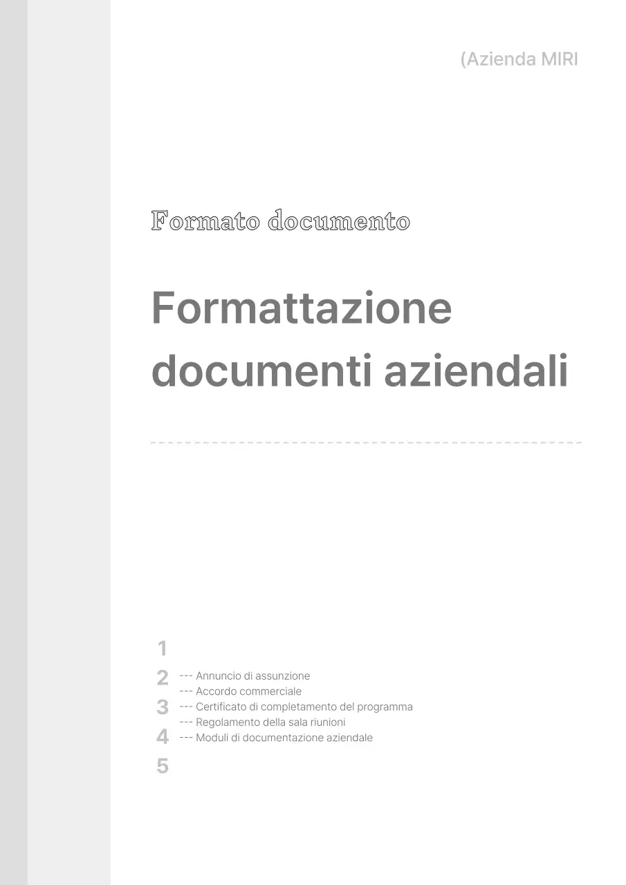 Una semplice suite di modelli aziendali in bianco e grigio