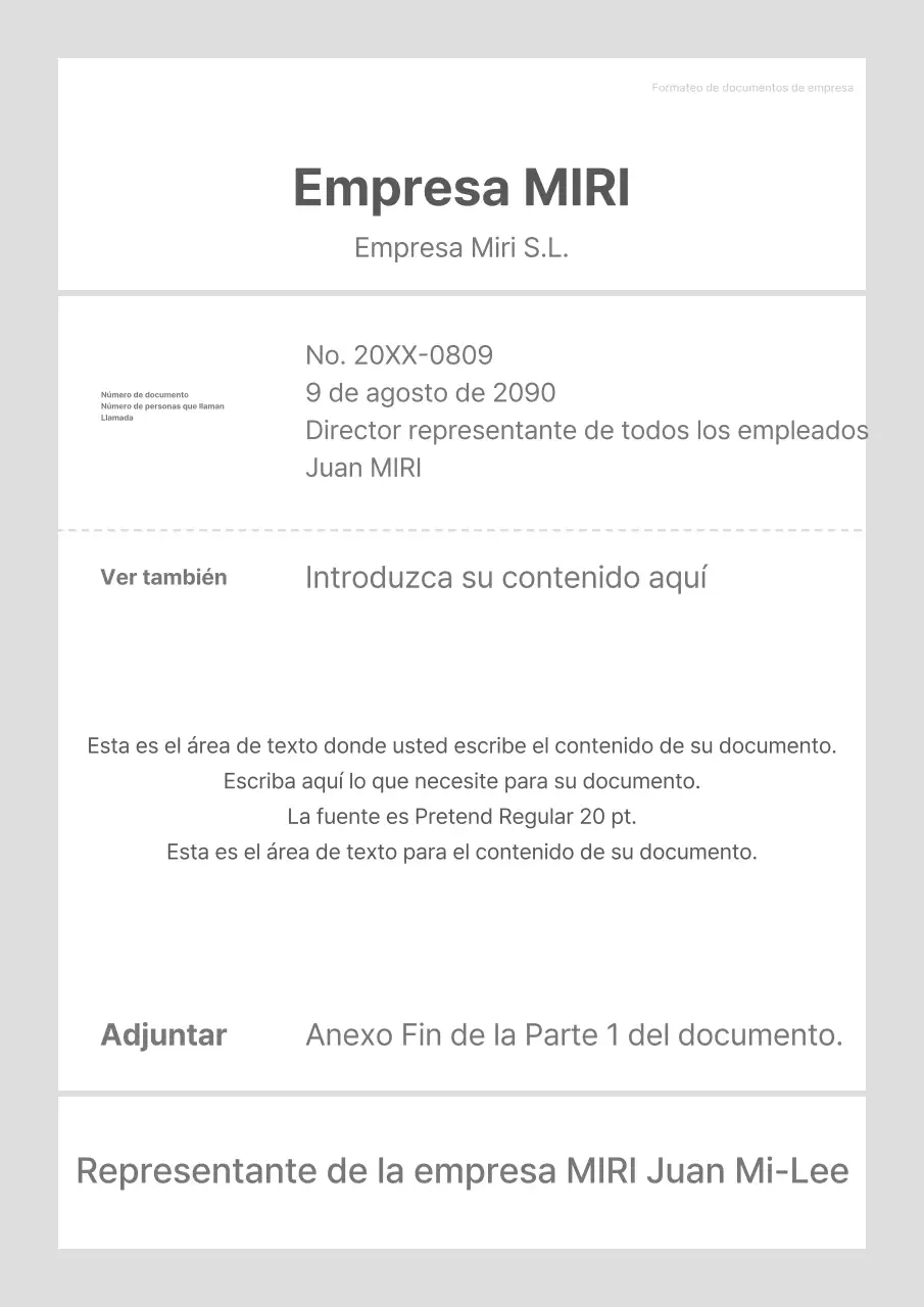 Una sencilla plantilla corporativa en gris y blanco