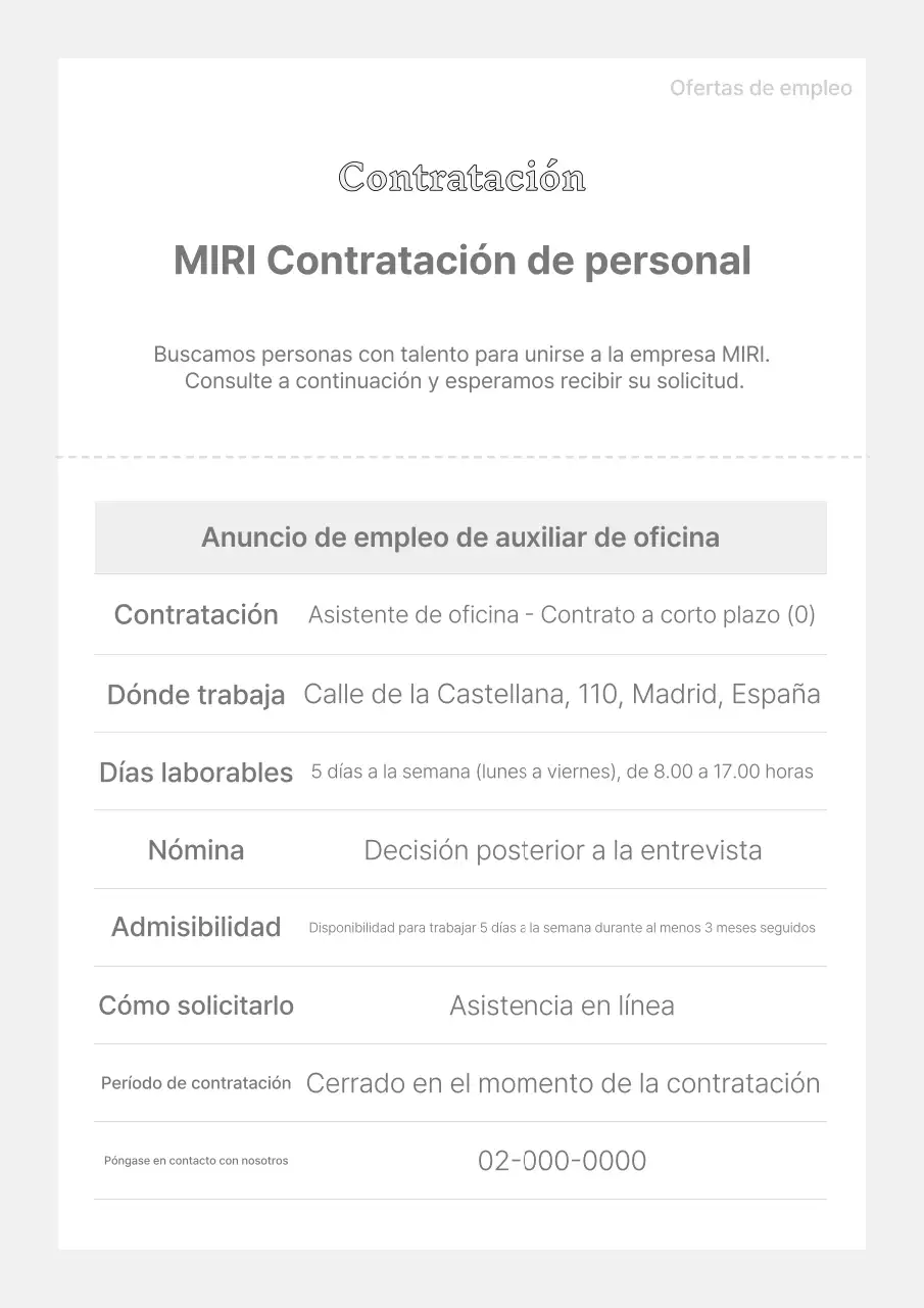 Una sencilla plantilla corporativa en gris y blanco