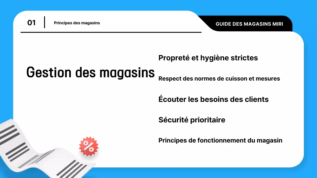 Un guide pour gérer un magasin branché en bleu clair et noir expliqué