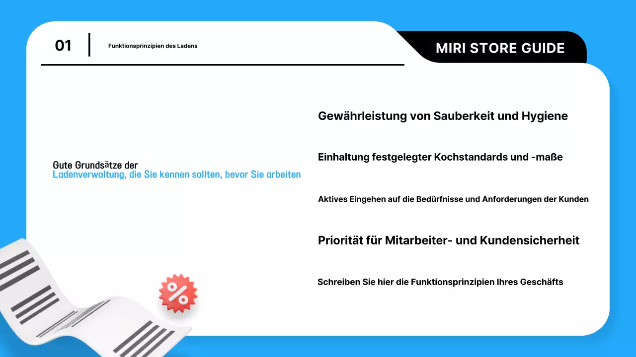 Ein Leitfaden zur Führung eines trendigen Geschäfts in Hellblau und Schwarz erklärt