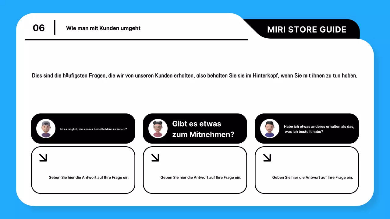 Ein Leitfaden zur Führung eines trendigen Geschäfts in Hellblau und Schwarz erklärt