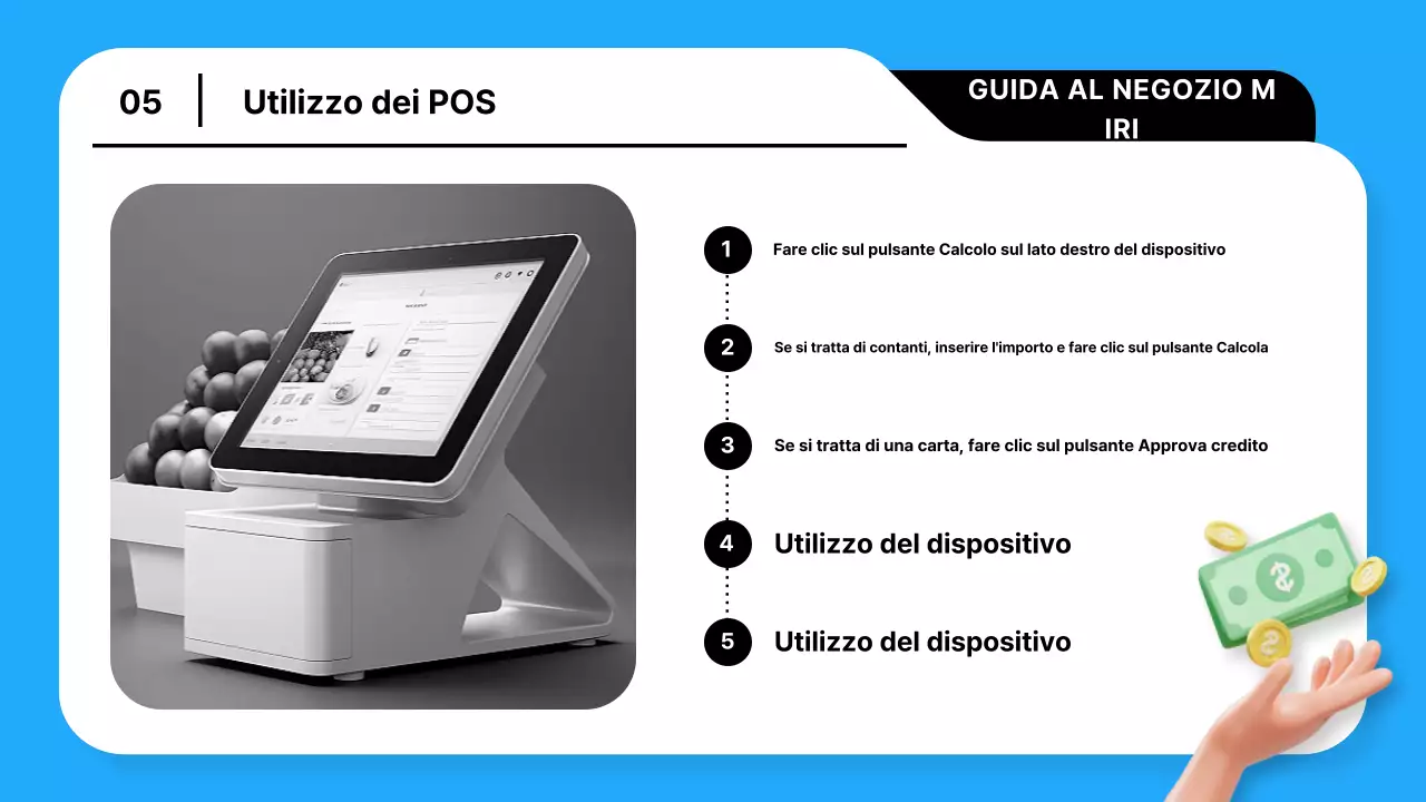 Una guida per gestire un negozio di tendenza in azzurro e nero spiegata