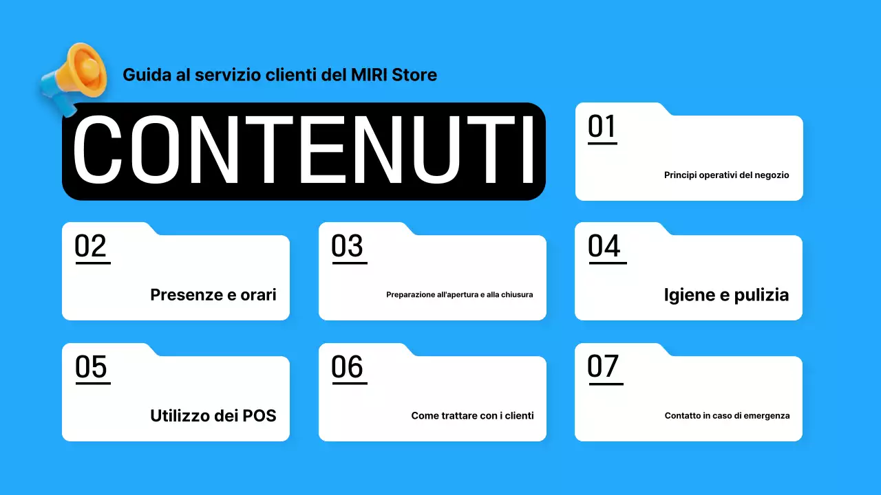 Una guida per gestire un negozio di tendenza in azzurro e nero spiegata