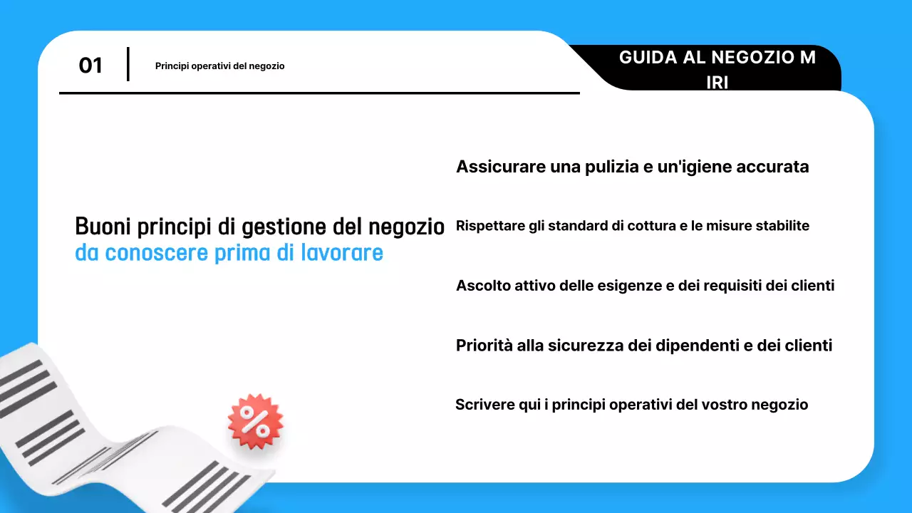 Una guida per gestire un negozio di tendenza in azzurro e nero spiegata