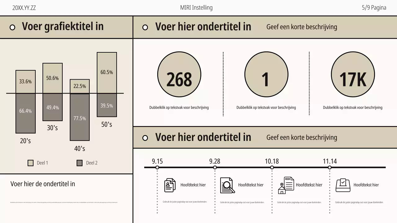 Kiezersregistratiegids in beige en zwart-wit