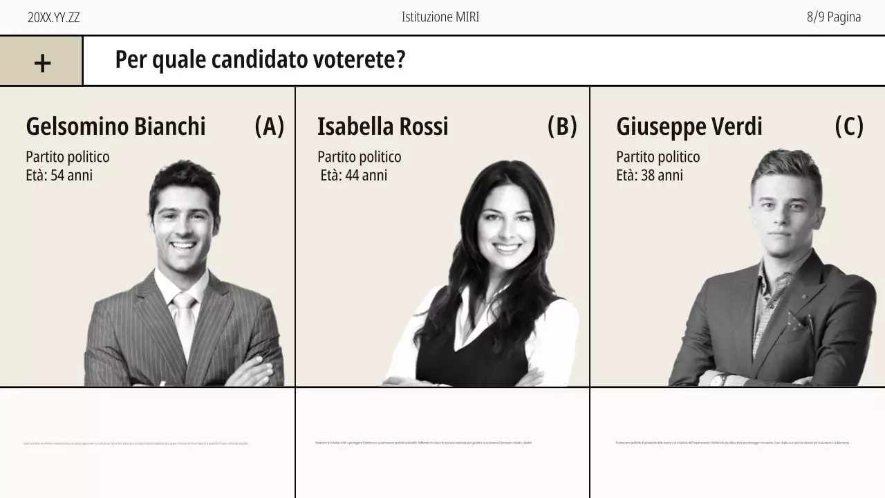 Guida moderna alla Giornata della registrazione degli elettori in beige e in bianco e nero