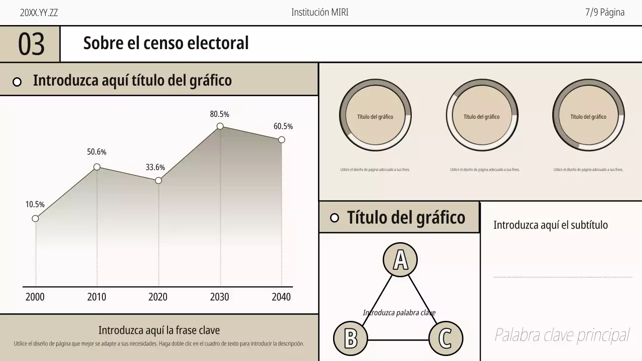 Guía moderna del Día del Registro de Votantes en beige y blanco y negro