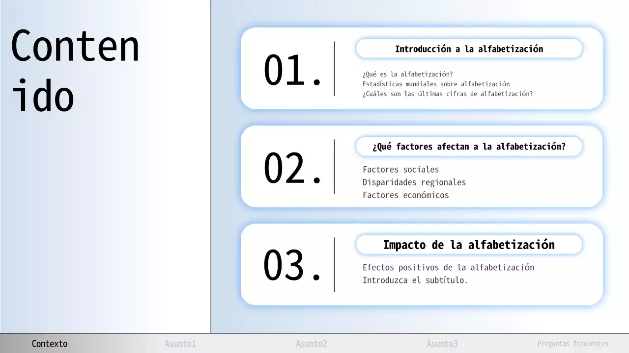Skyblue And Grey Modern Literacy Lecture Material