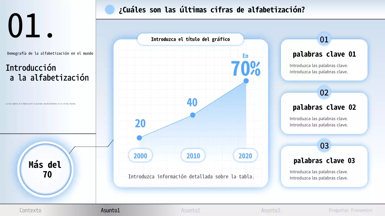 Skyblue And Grey Modern Literacy Lecture Material