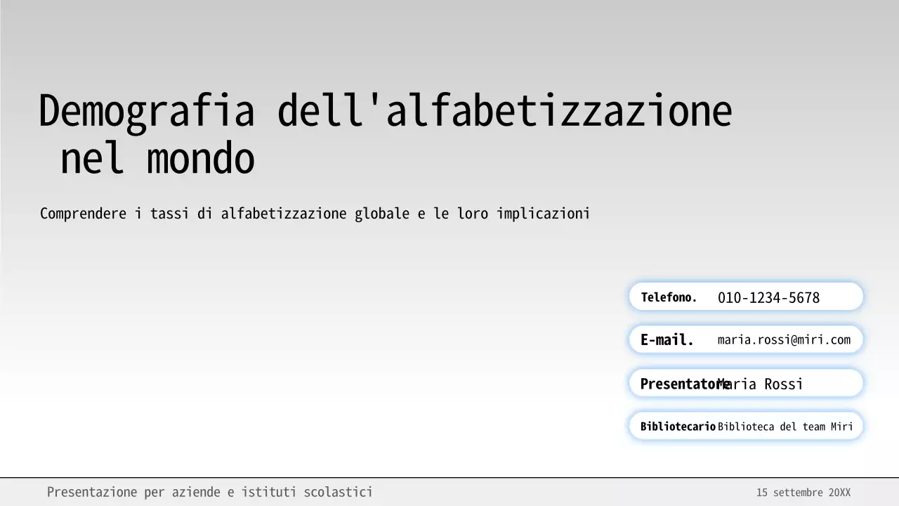 Materiale di studio minimo di alfabetizzazione blu e bianco