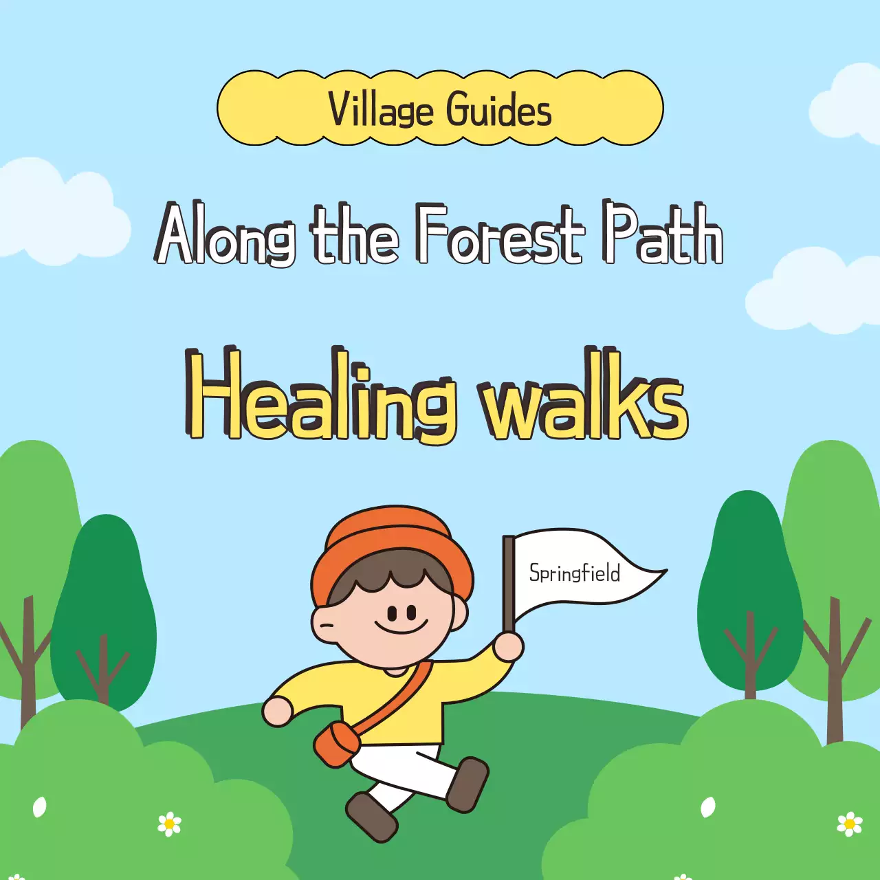 Promote a green and brown recruitment drive for a healing walk