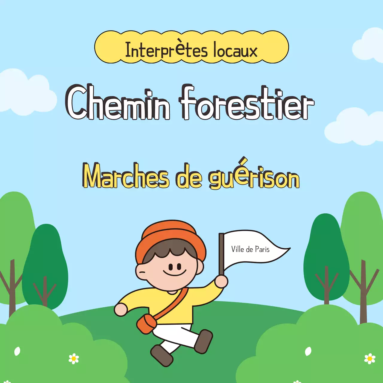 Promouvoir une promenade verte et brune dans le parc