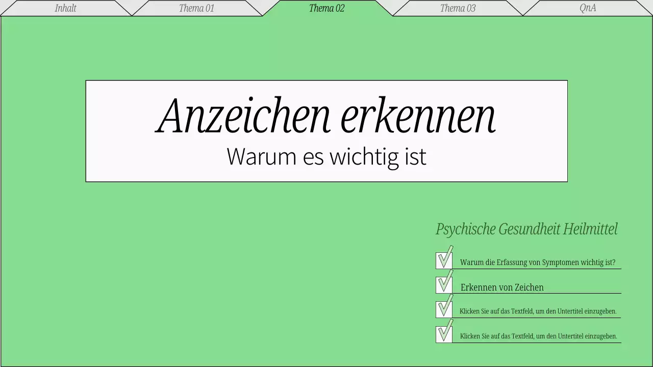 Rot und Grau Minimal Mental Wellness Care Vortragsmaterial