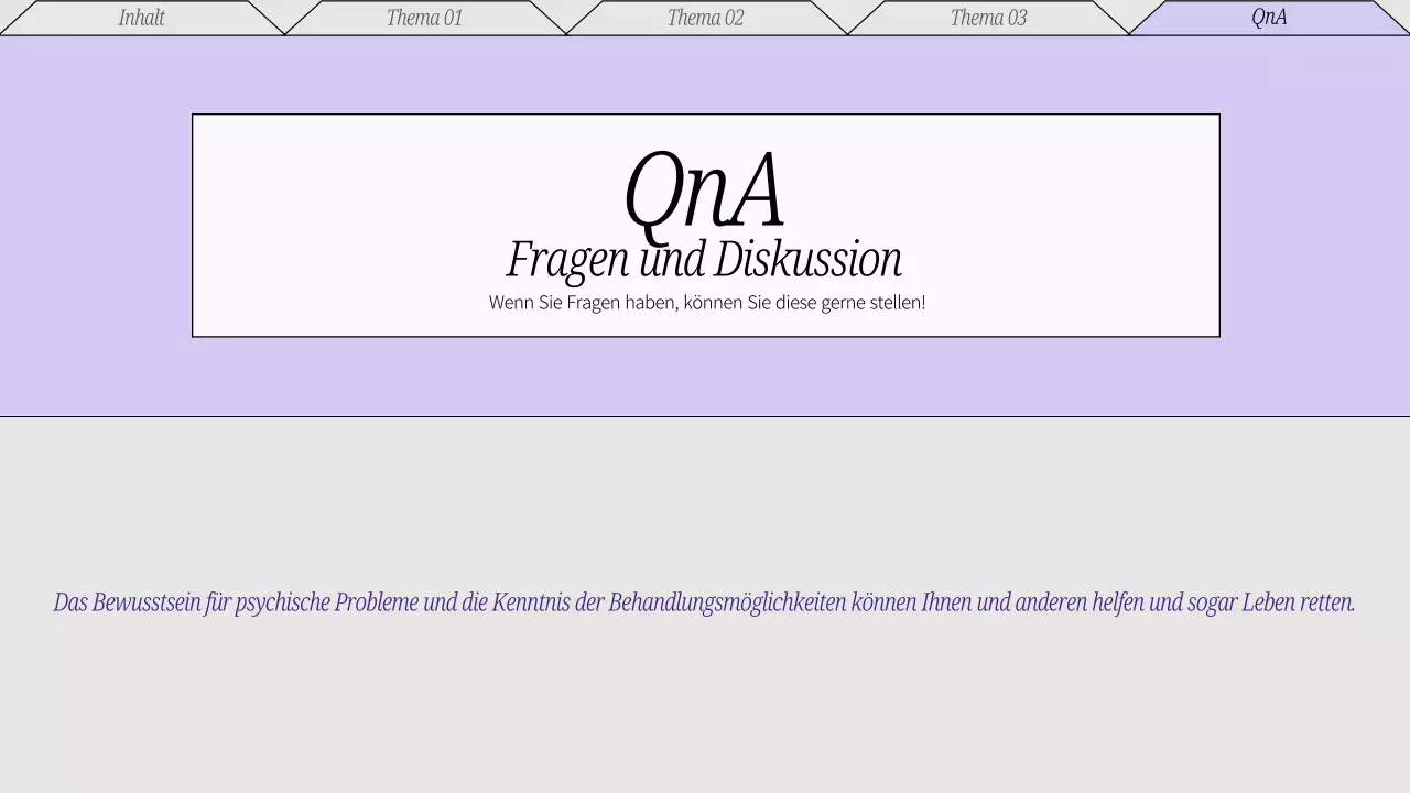 Rot und Grau Minimal Mental Wellness Care Vortragsmaterial