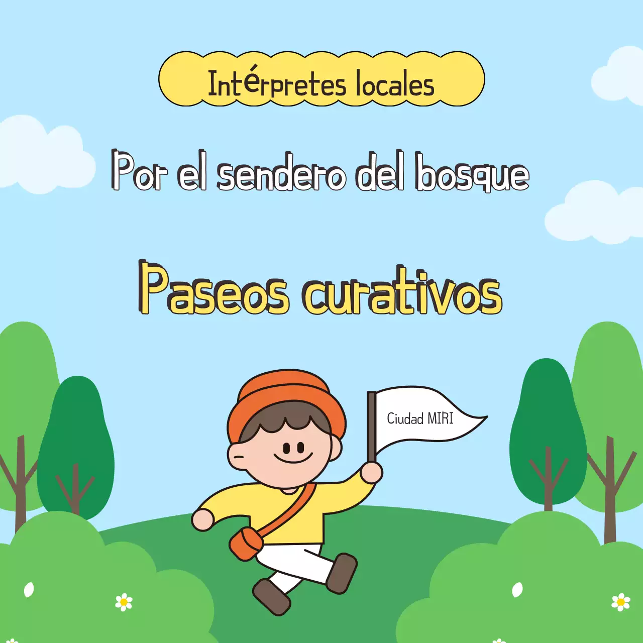 Promover un paseo verde y marrón por el parque