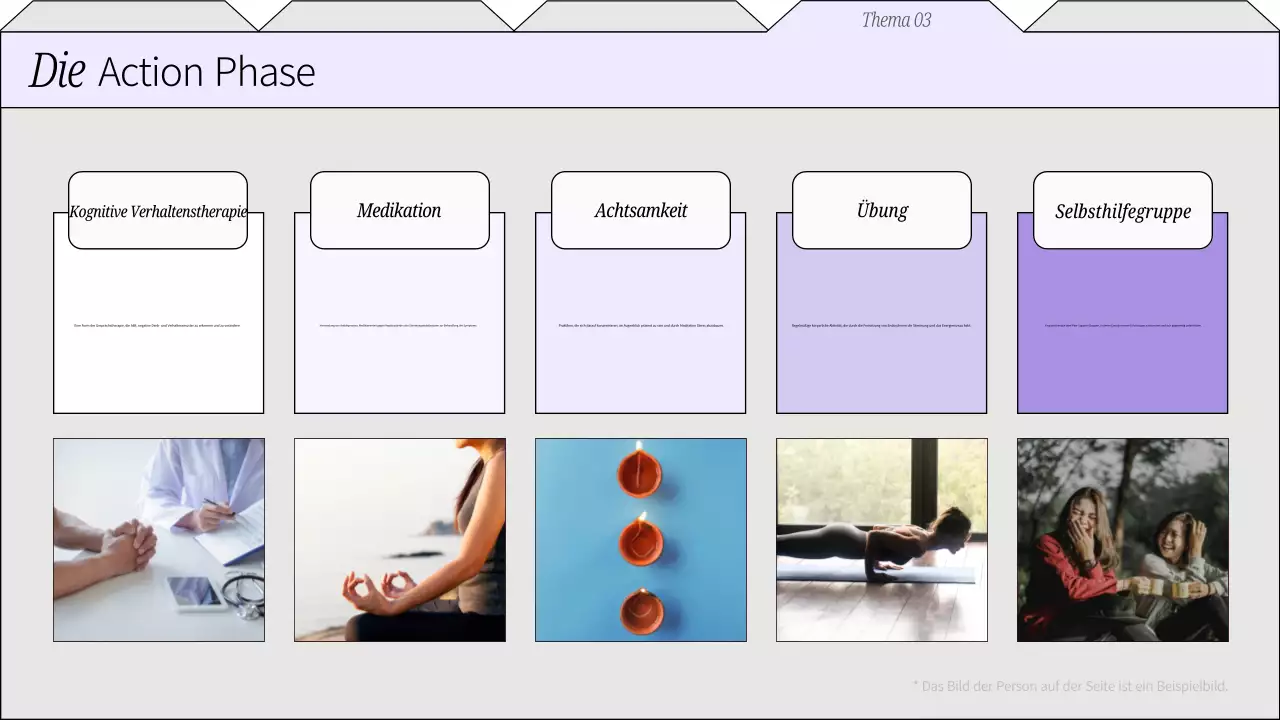 Flieder und weißes Plain Ratgeber Psychische Gesundheit