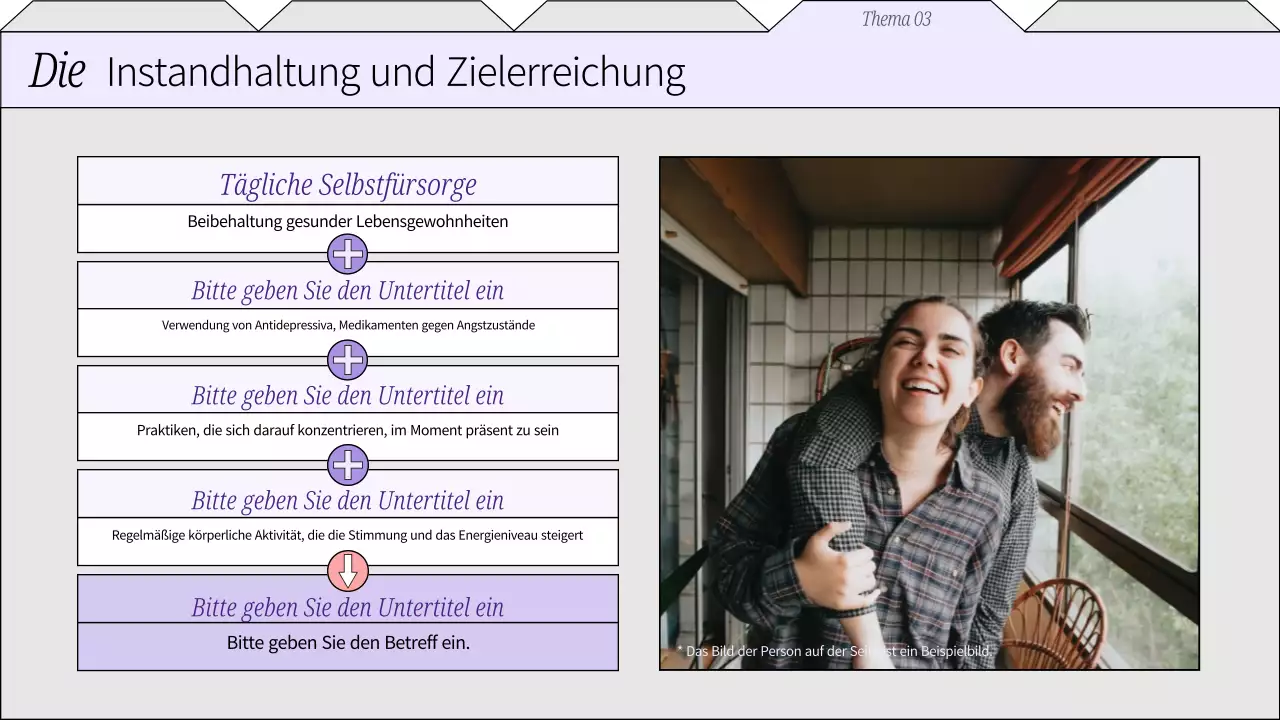 Flieder und weißes Plain Ratgeber Psychische Gesundheit