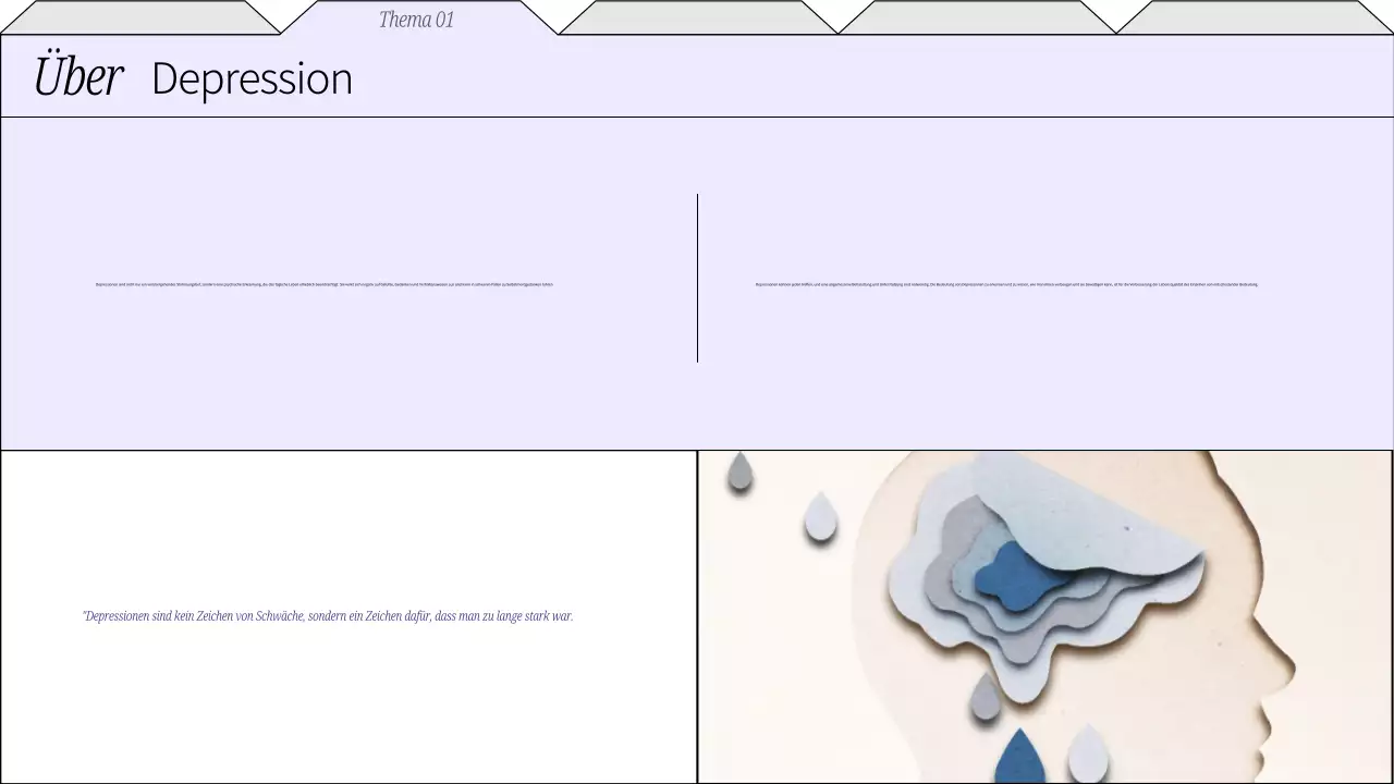 Flieder und weißes Plain Ratgeber Psychische Gesundheit
