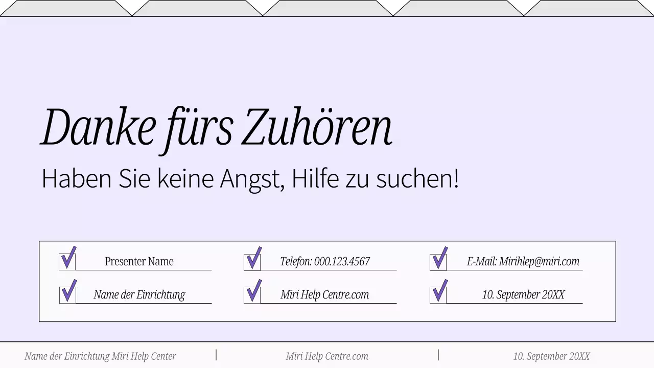 Flieder und weißes Plain Ratgeber Psychische Gesundheit