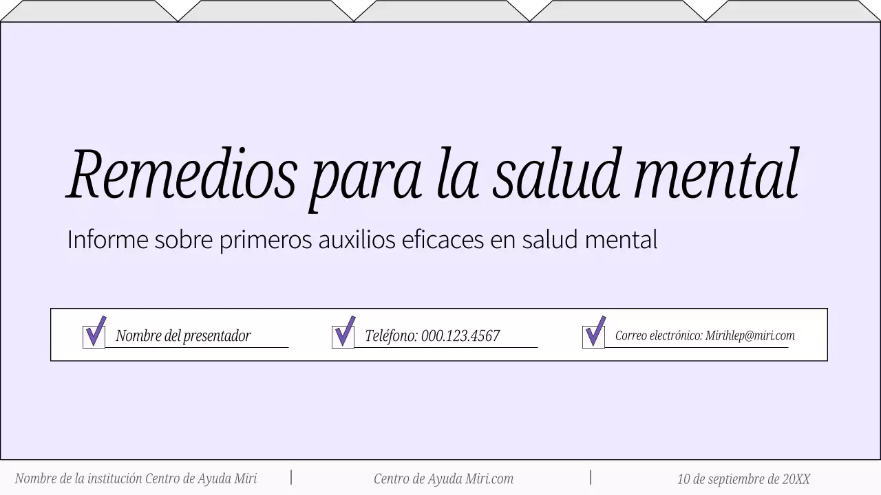 Guía de Remedios para la Salud Mental Lila y Blanca
