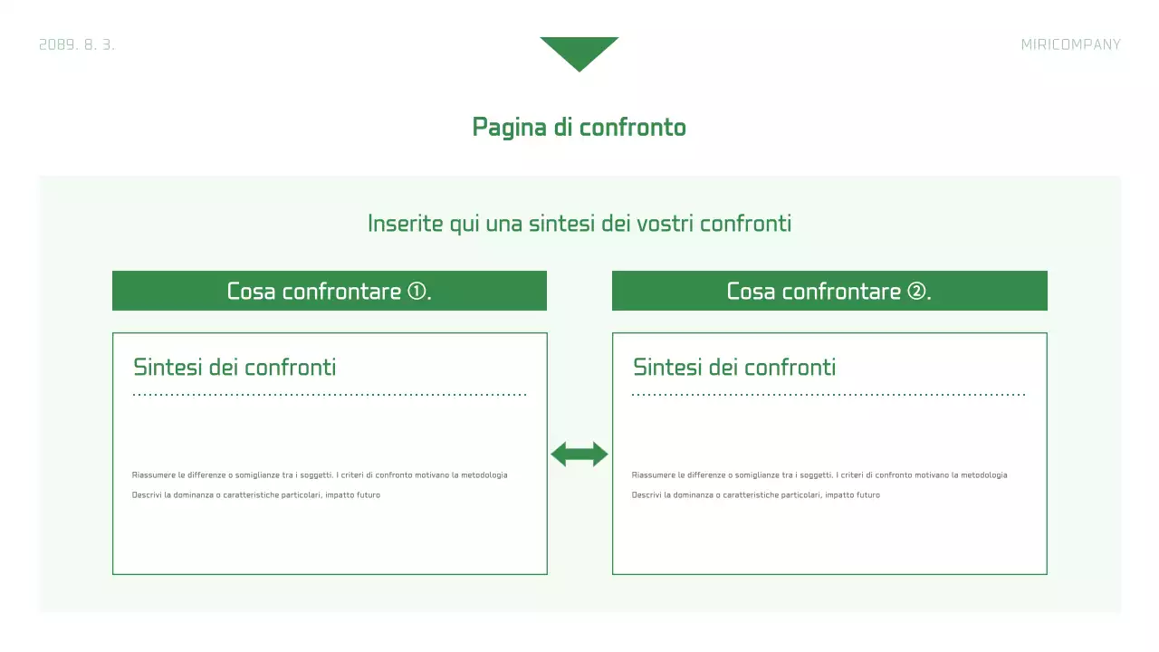 Semplice relazione aziendale in bianco e verde