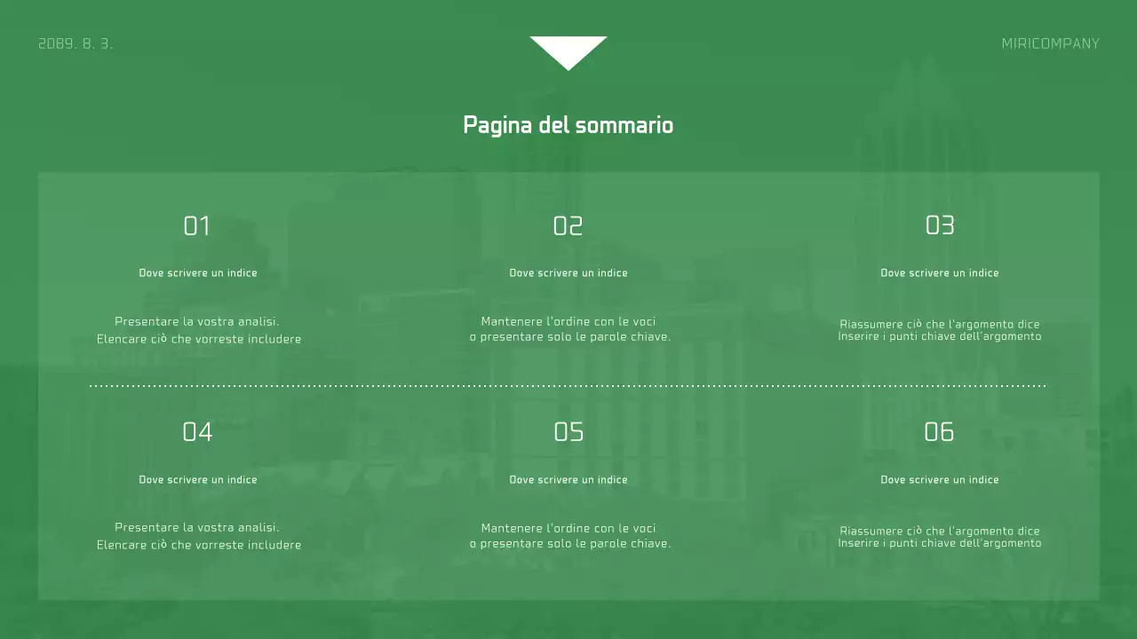 Semplice relazione aziendale in bianco e verde