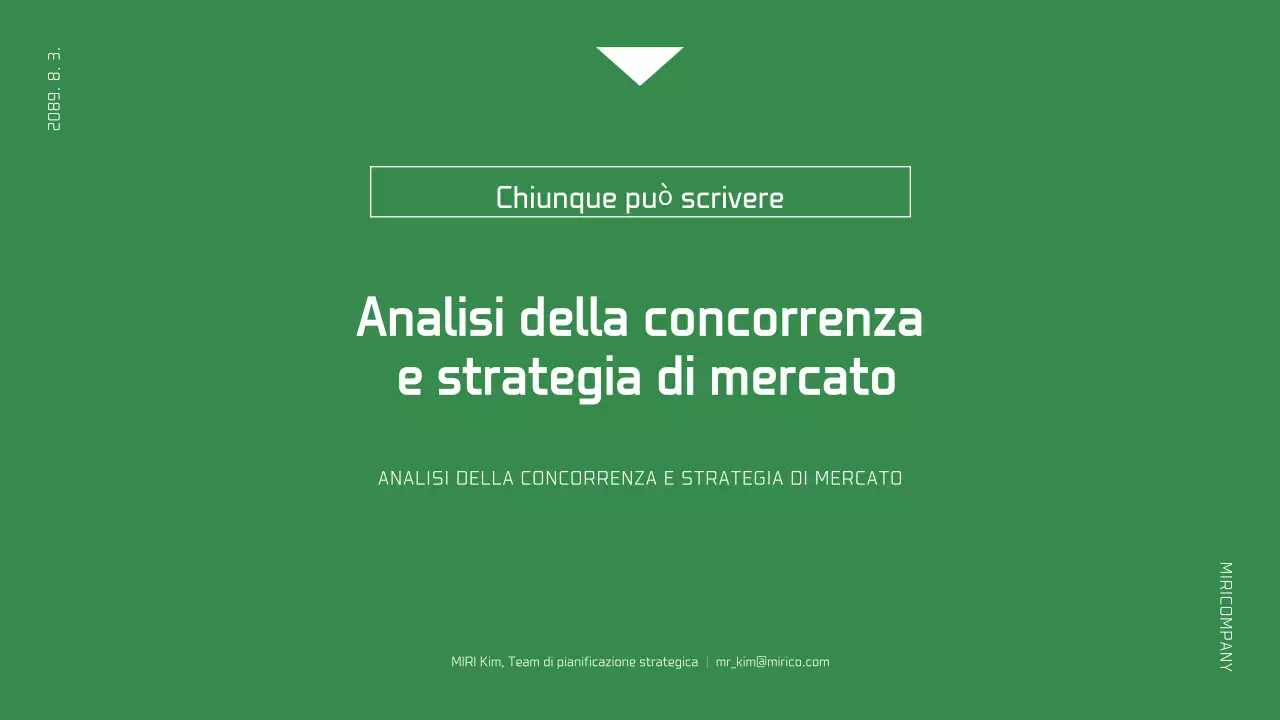 Semplice relazione aziendale in bianco e verde