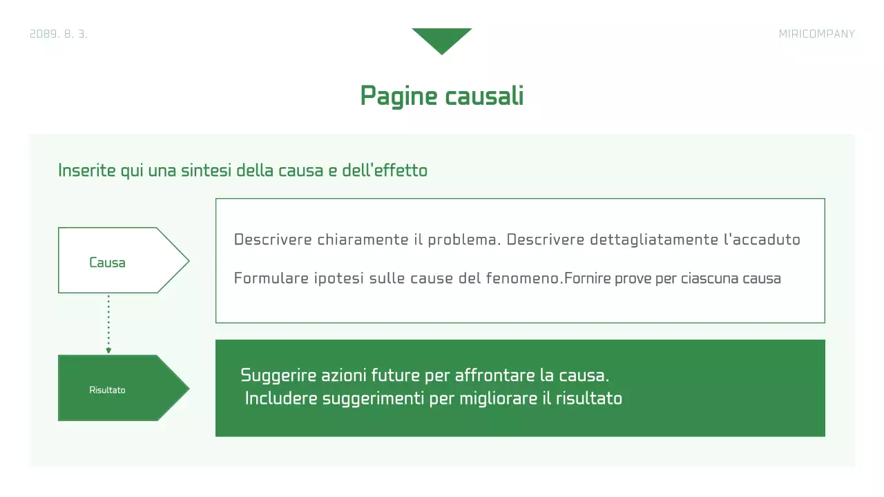Semplice relazione aziendale in bianco e verde