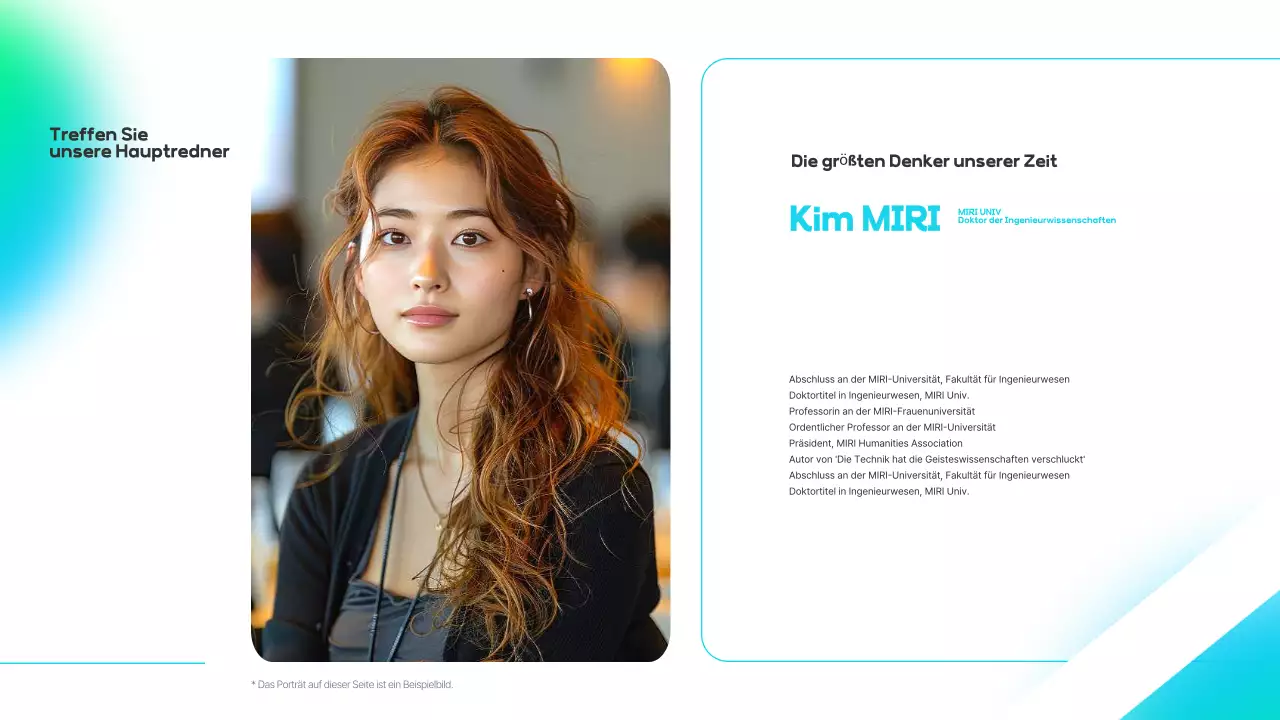 Hellblaue, moderne Seminareinführung für Unternehmen