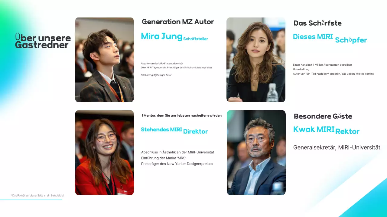 Hellblaue, moderne Seminareinführung für Unternehmen