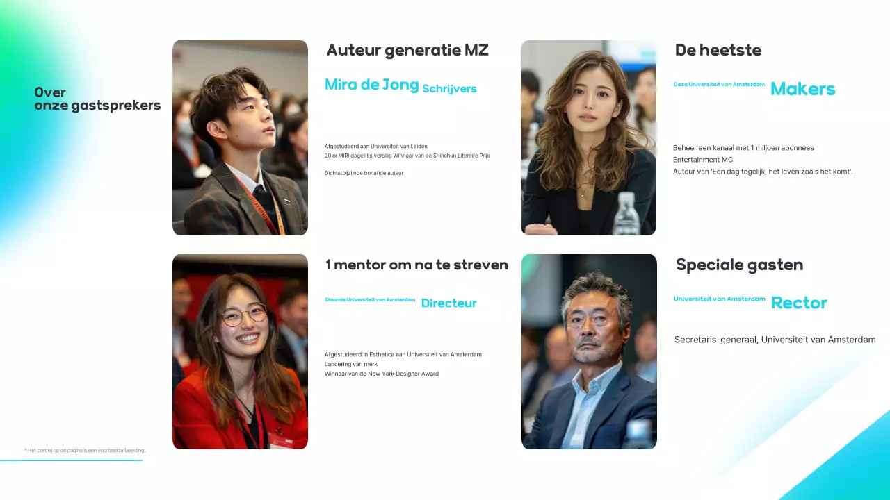 Lichtblauwe, moderne inleiding tot seminar voor zakelijke sprekers