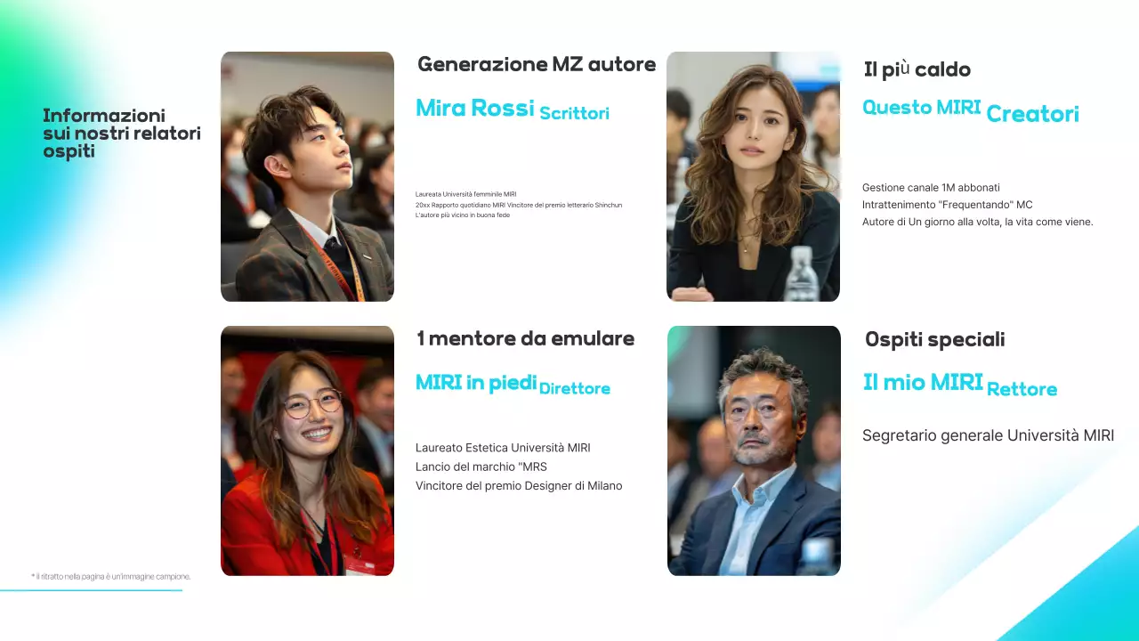 Introduzione a un seminario aziendale moderna e di colore blu chiaro