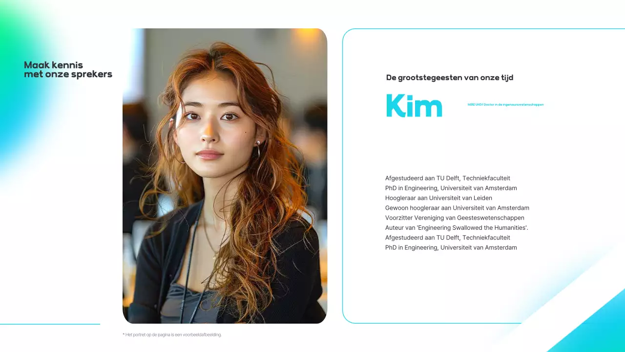 Lichtblauwe, moderne inleiding tot seminar voor zakelijke sprekers