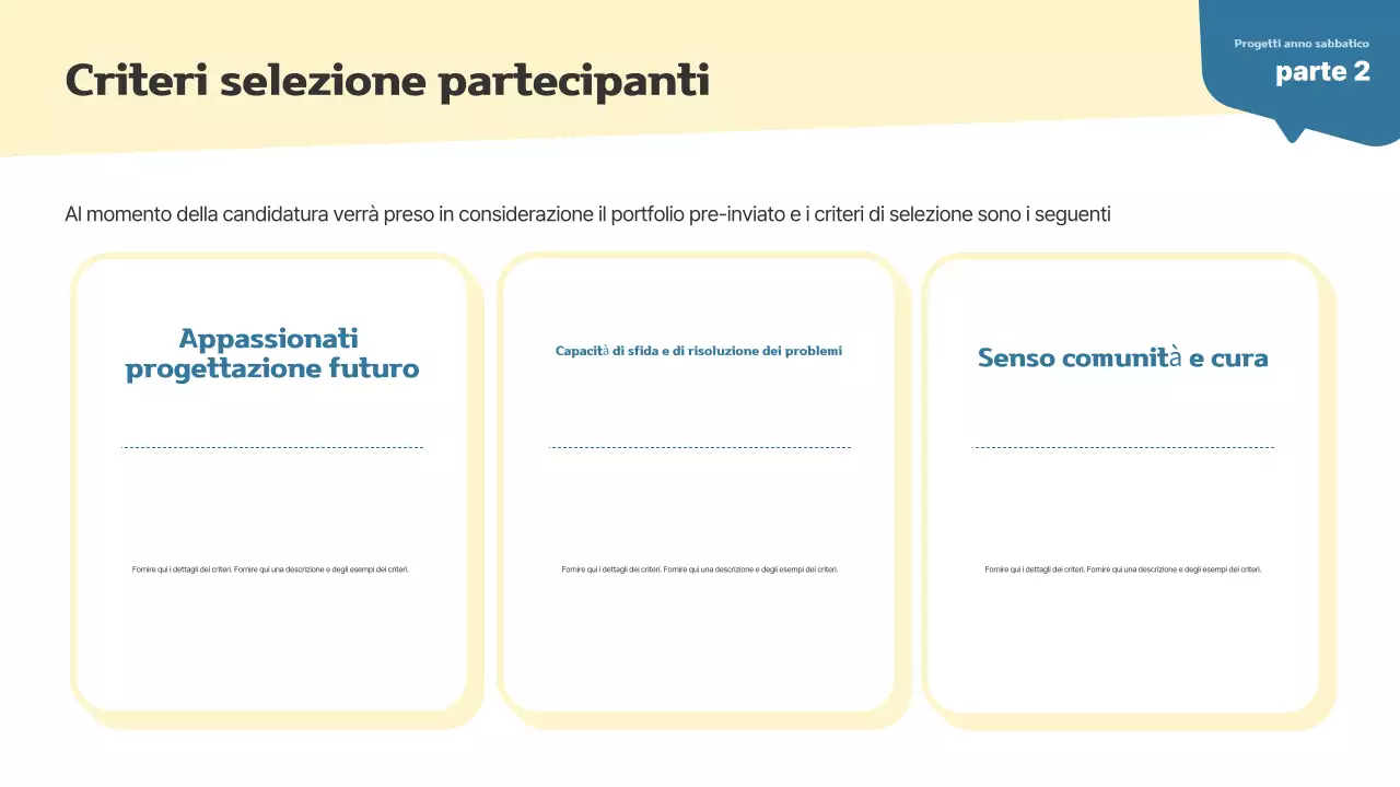 Semplice progetto di anno sabbatico per giovani adulti in beige e blu navy