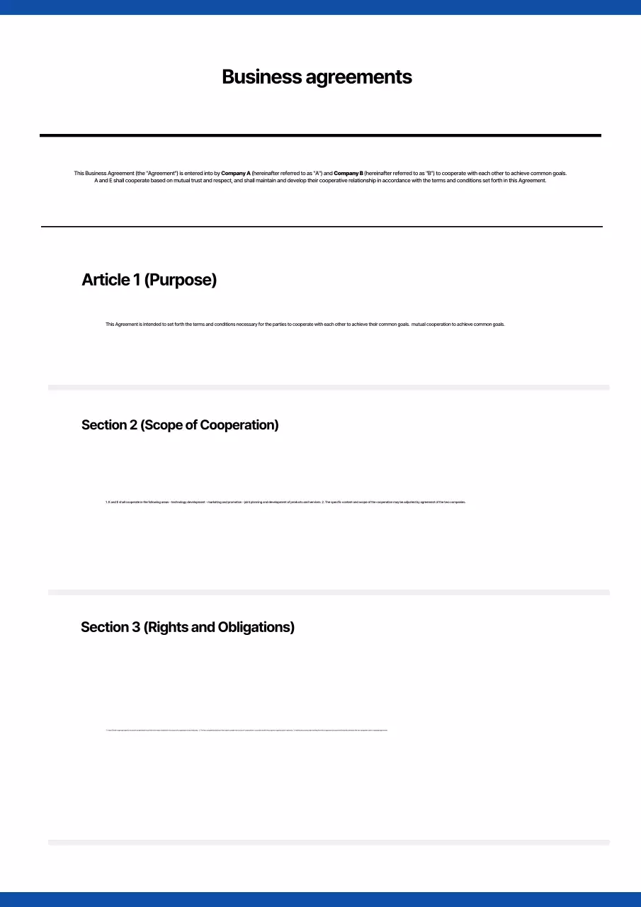 Bộ sưu tập các mẫu tài liệu công ty đơn giản với màu xanh navy và trắng