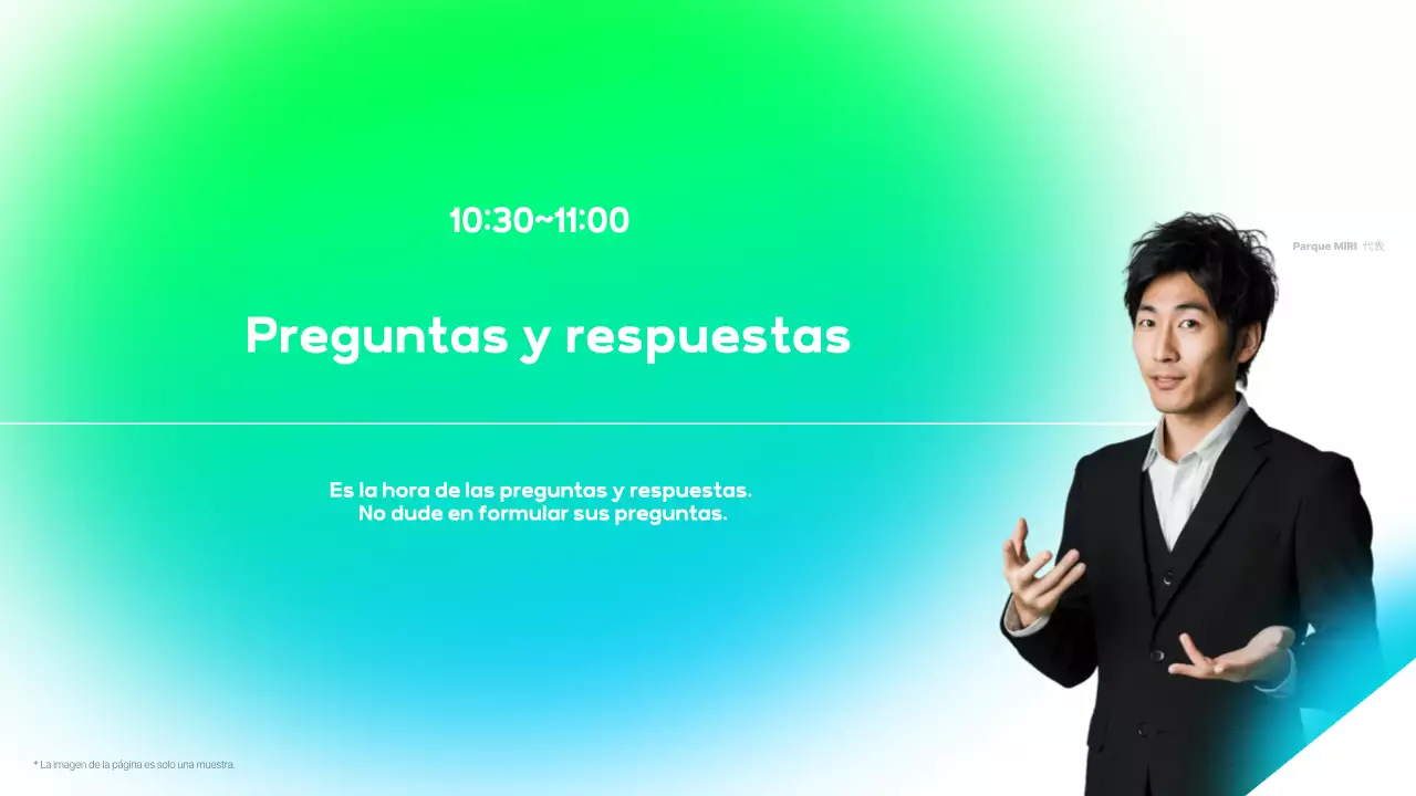 Azul claro, moderna introducción de seminario de oratoria corporativa