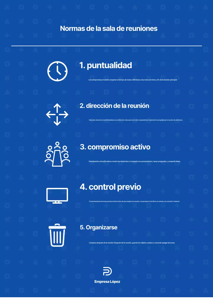 Una sencilla plantilla de documento corporativo en azul marino y blanco