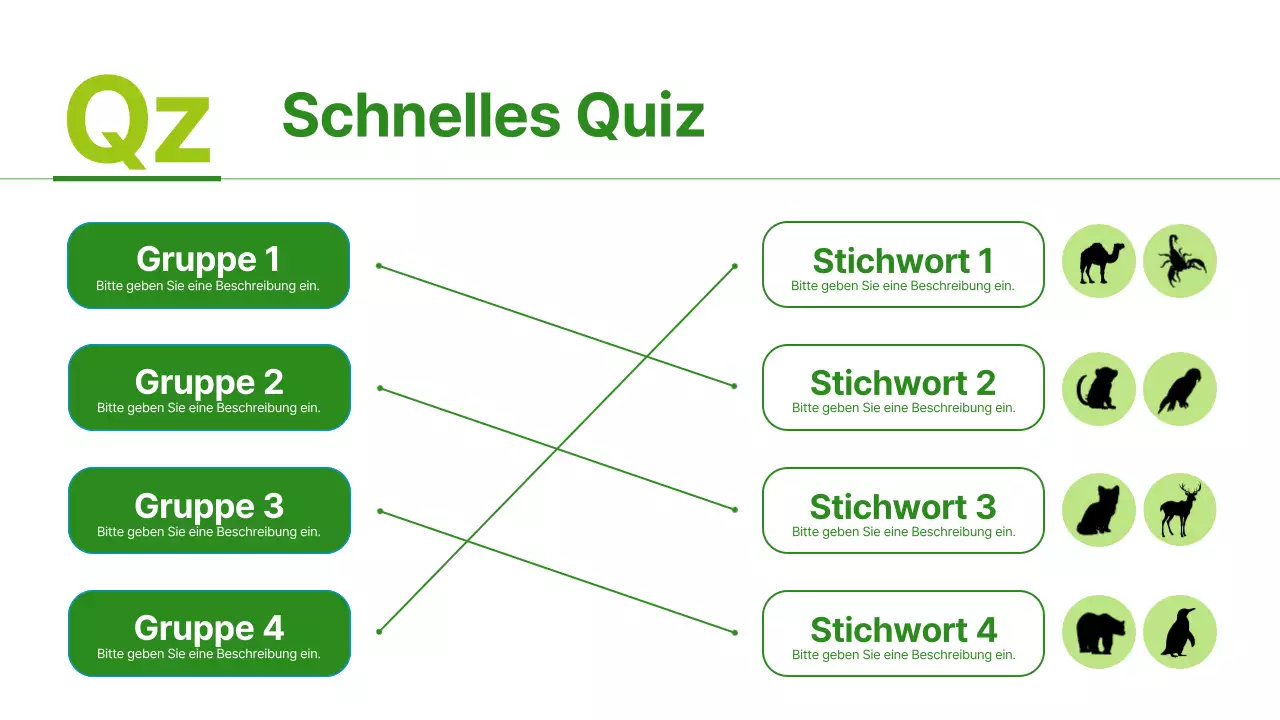 Grüne und hellgrüne Materialien für einfache Tierlebensräume