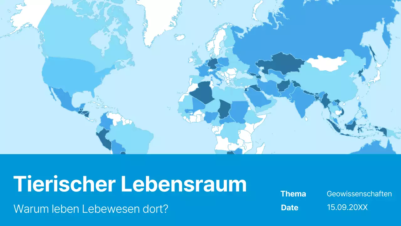 Blaue und himmelblaue einfache Materialien für Tierlebensräume