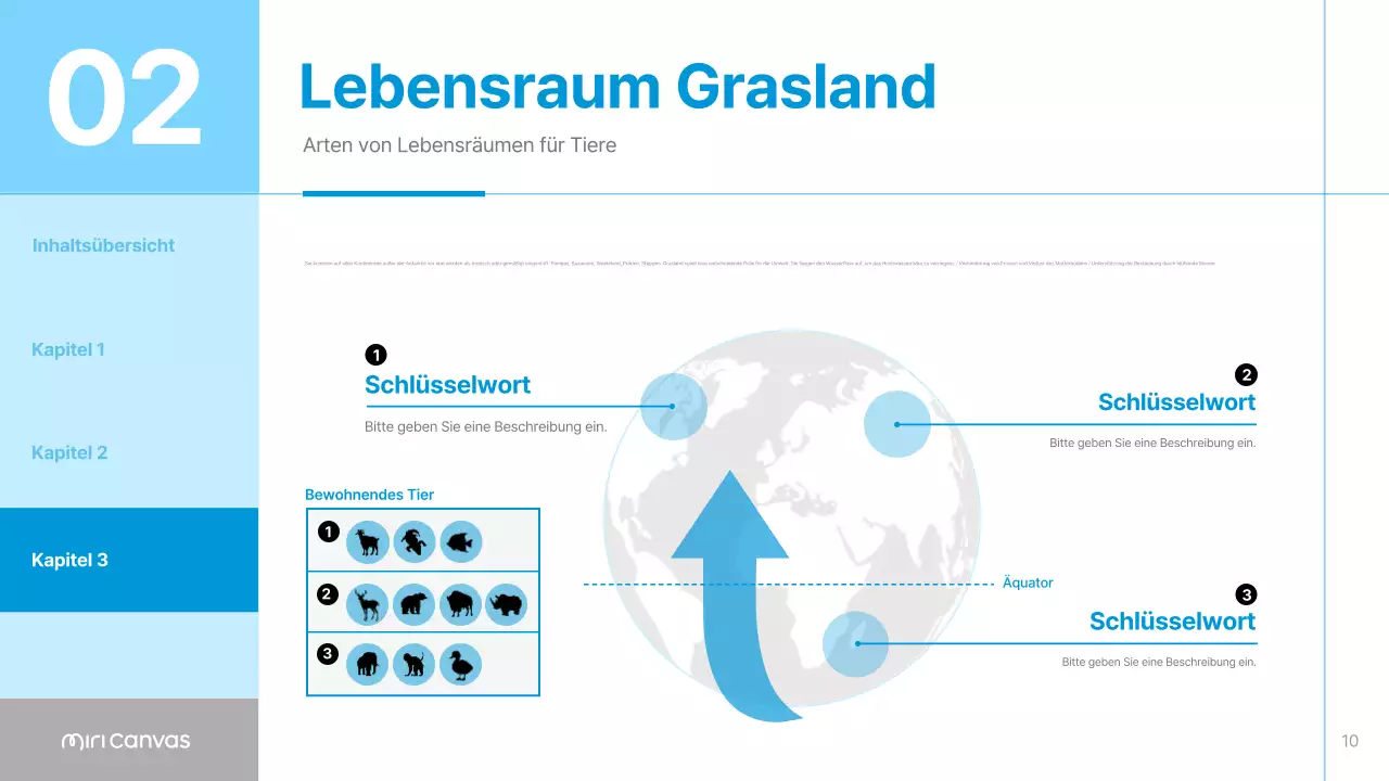 Blaue und himmelblaue einfache Materialien für Tierlebensräume