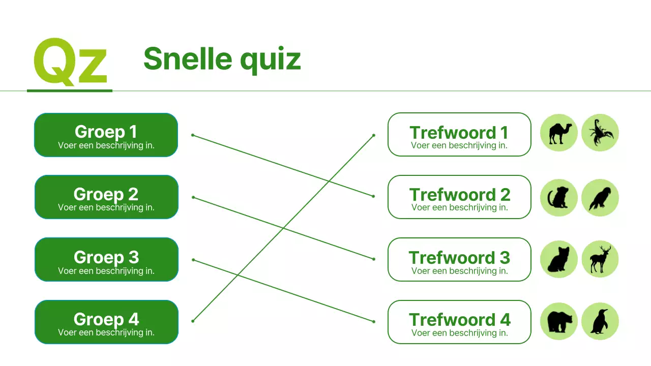 Groene en lichtgroene eenvoudige habitatmaterialen voor dieren