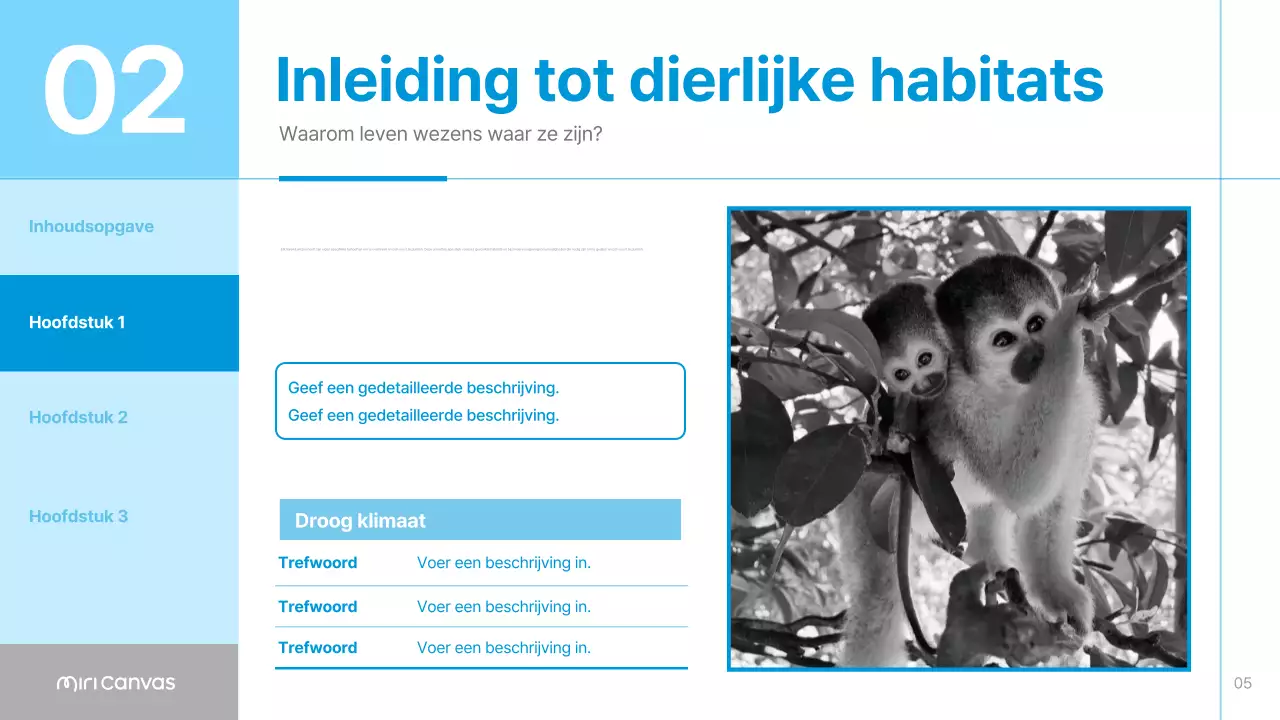 Blauwe en hemelsblauwe eenvoudige habitatmaterialen voor dieren