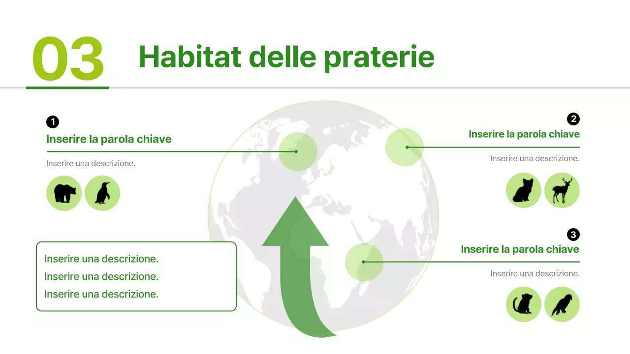 Materiali per habitat animali semplici di colore verde e verde chiaro
