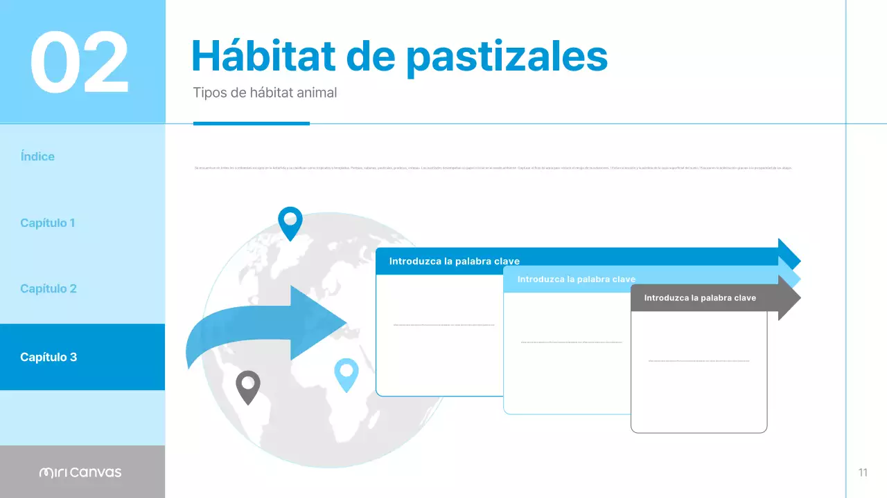 Materiales para hábitats animales sencillos en azul y azul cielo