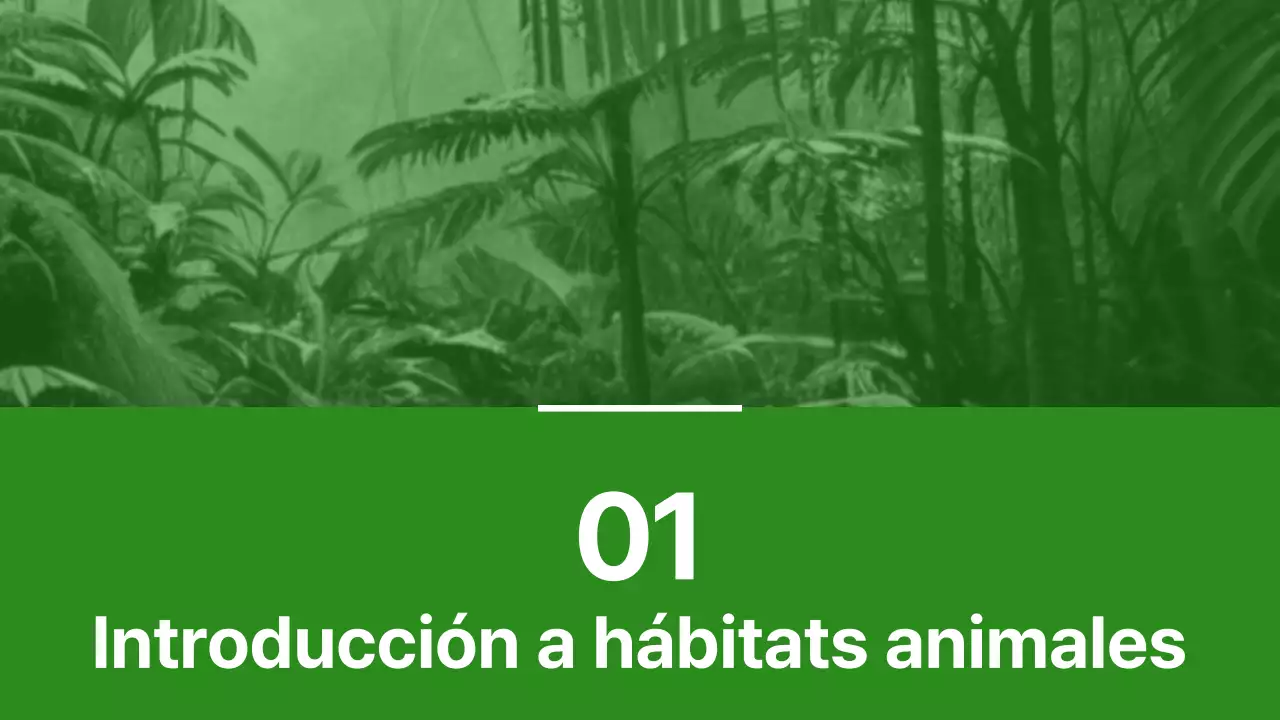 Materiales para hábitats animales sencillos de color verde y verde claro