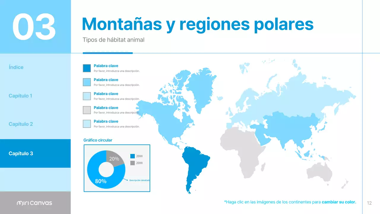 Materiales para hábitats animales sencillos en azul y azul cielo