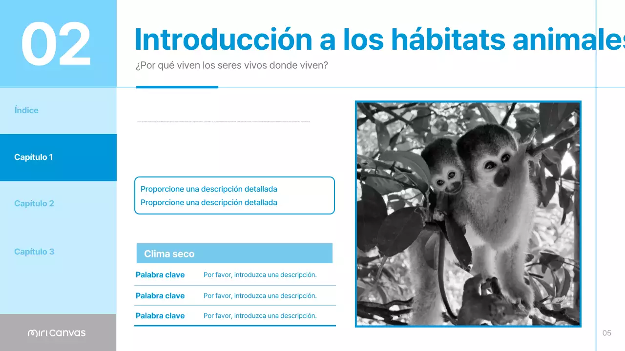 Materiales para hábitats animales sencillos en azul y azul cielo