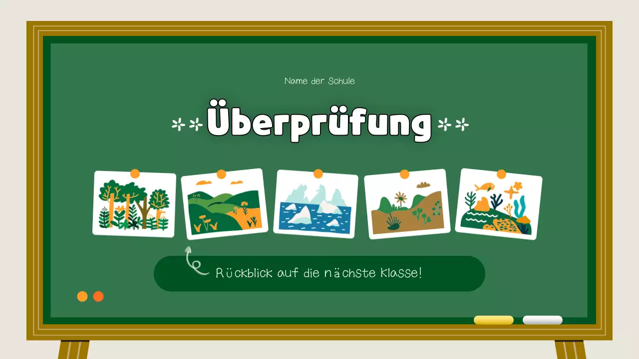 Grüne und gelbe Tierlebensräume Lehrmittel